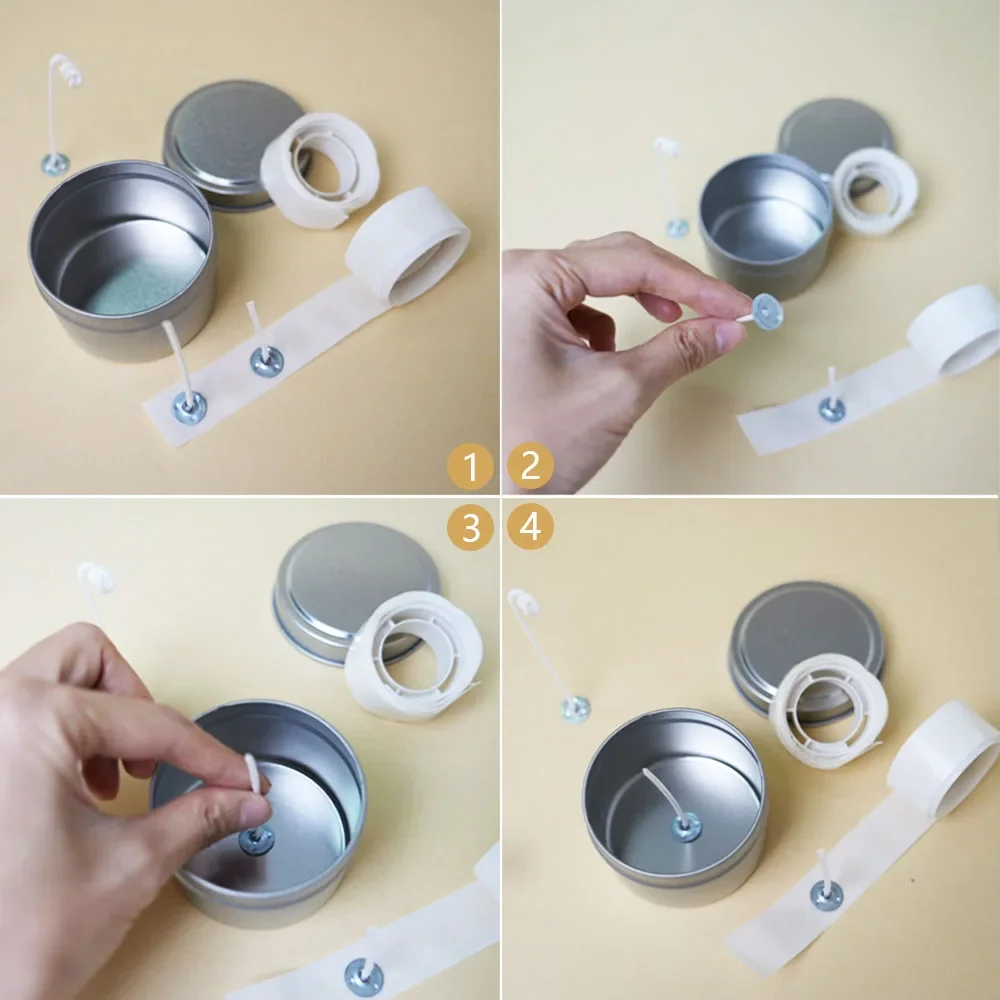 100 Dots/Roll Candle Wick Stic - Candle Making Kits 评论和价格