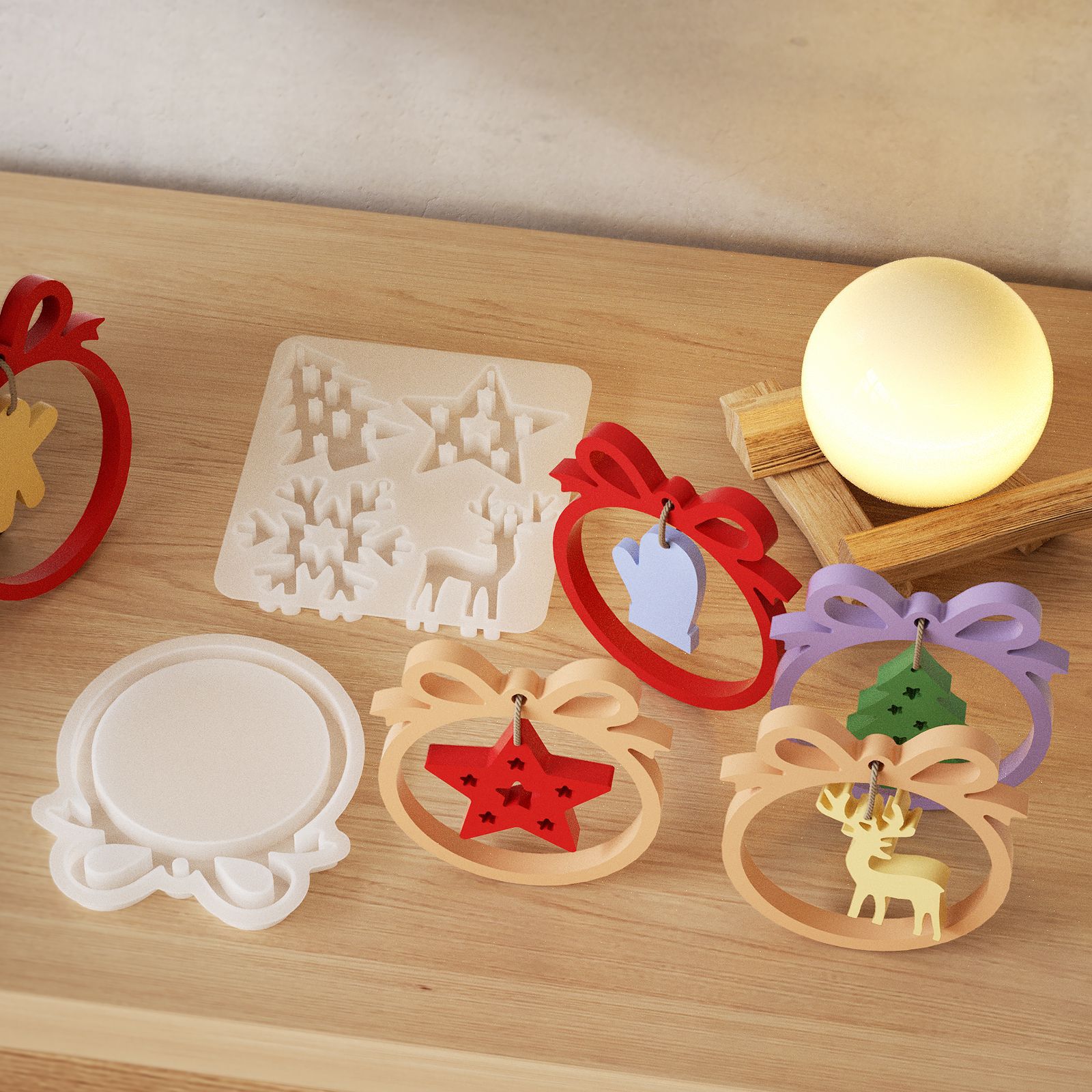1/3 piece Christmas resin sili - Candle Making Tutorial 评论和价格