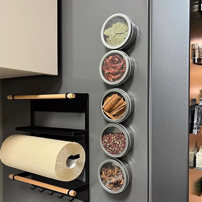 Magnetic Spice Tins with Clear - Tin Container Lid 评论和价格