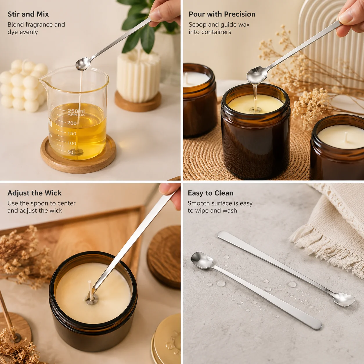 1/2PCS Stainless Steel Candle  - Candle Making Kits 评论和价格