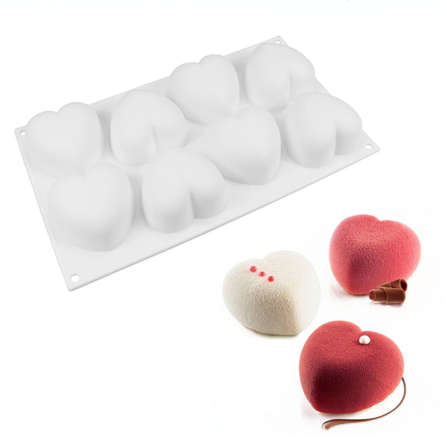 Love Heart Silicone Soap Mold  - Candle Making Tutorial 评论和价格