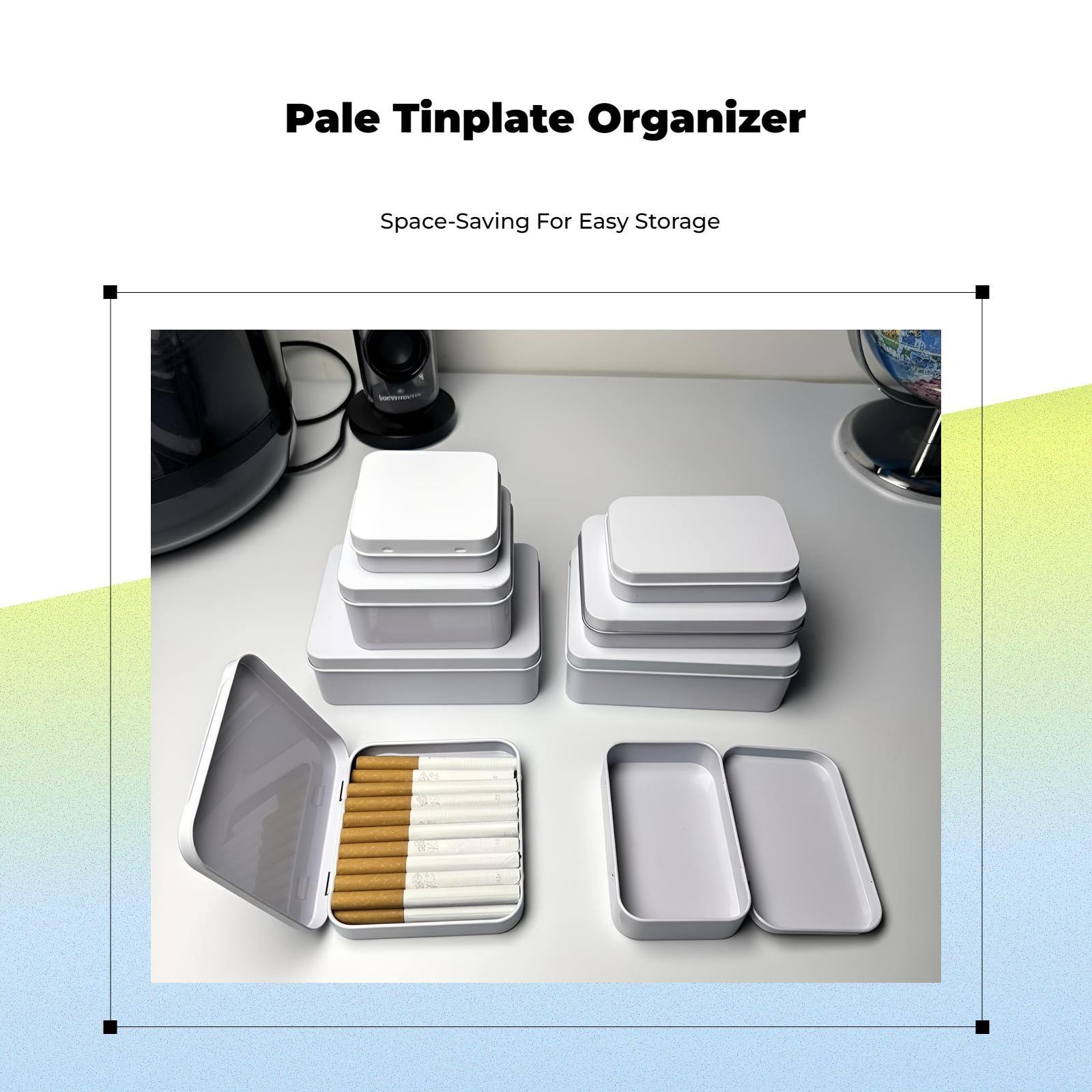 Cream Tin Metal Storage Box Se - Tin Container Lid 评论和价格