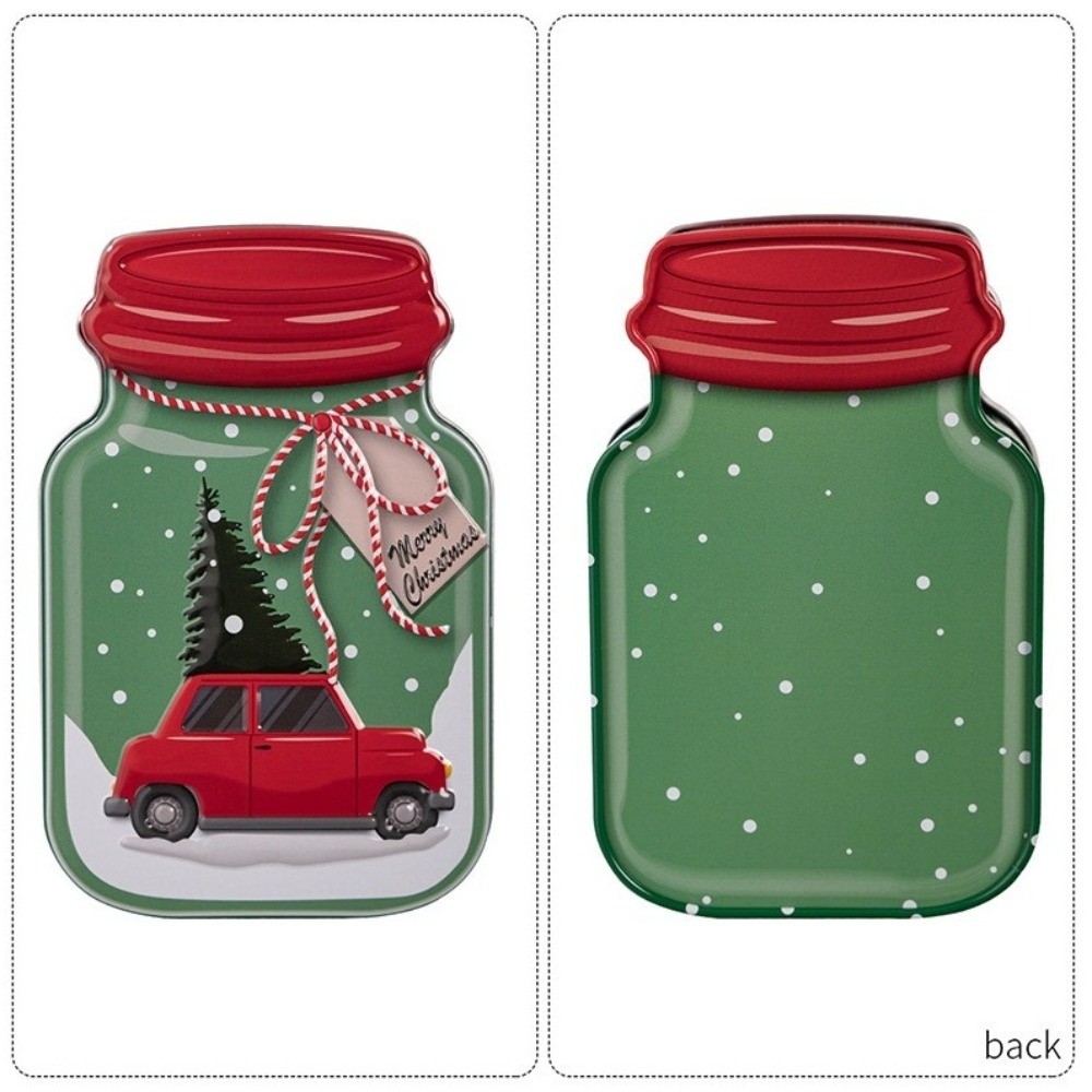 Metal Christmas Tin Box with L - Tin Container Lid 评论和价格