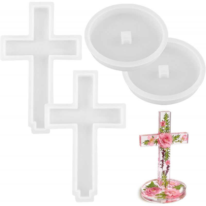 Two silicone molds with a base - Candle Making Tutorial 评论和价格